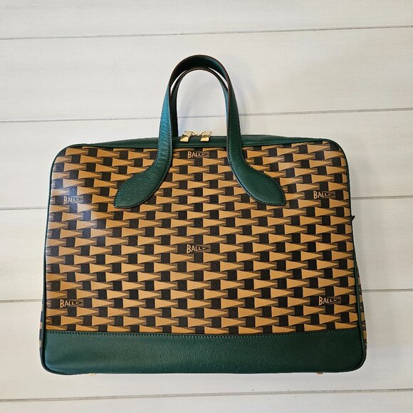 Bally Pennant TPU and Leather Briefcase - Picture 1 of 14